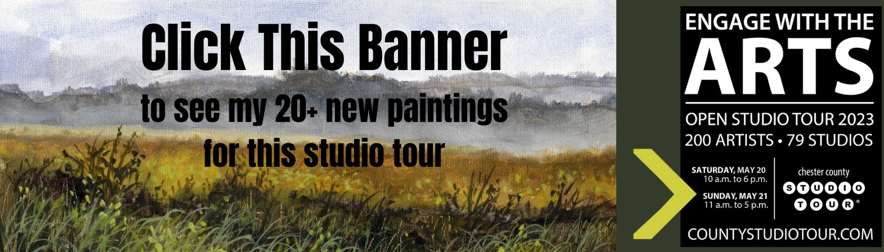 New paintings for 2023 Chester County Studio Tour